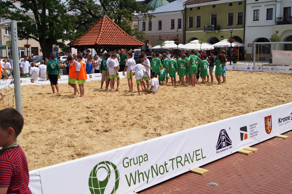 "Letnie Plażowanie 2014" na Rynku w Krośnie - Grupa Why Not TRAVEL